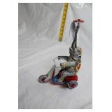 Vintage Tin Elephant Wind-Up Toy on Tricycle