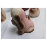 Set of Ceramic Teapot and 3 Animal Figurines