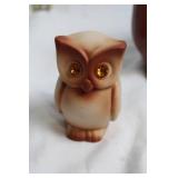 Set of Ceramic Teapot and 3 Animal Figurines