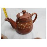 Set of Ceramic Teapot and 3 Animal Figurines