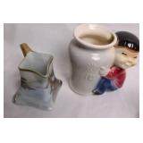 Collection of 7 Vintage Porcelain and Ceramic Decor Pieces