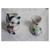 Collection of 7 Vintage Porcelain and Ceramic Decor Pieces