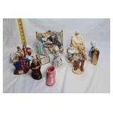 Collection of 10 Porcelain Figurines and Decorative Items