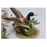 Collection of 8 Animal Figurines Including Duck and Poodle