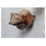 Collection of 8 Animal Figurines Including Duck and Poodle