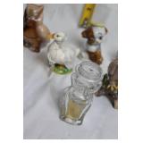 Collection of 8 Animal Figurines Including Duck and Poodle