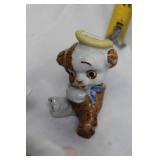 Collection of 8 Animal Figurines Including Duck and Poodle