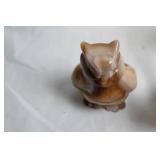 Collection of 8 Animal Figurines Including Duck and Poodle