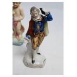 Collection of 10 Vintage Porcelain Figurines and Toby Mugs