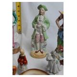 Collection of 10 Vintage Porcelain Figurines and Toby Mugs
