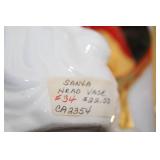 Collection of Vintage and Christmas-Themed Decorative Plates and Serveware