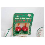 Collection of Vintage and Christmas-Themed Decorative Plates and Serveware