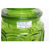 Set of 5 Moon and Star Green Glassware Collection