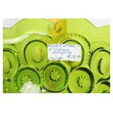 Set of 5 Moon and Star Green Glassware Collection