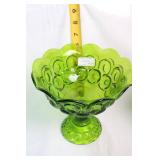 Set of 5 Moon and Star Green Glassware Collection