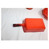 Vintage Metlox Red Rooster Ceramic Serving Set