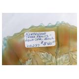 Northwood Three Fruits Aqua Opal Bowl