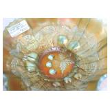 Northwood Three Fruits Aqua Opal Bowl