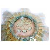 Northwood Three Fruits Aqua Opal Bowl