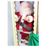 Vintage Rennoc Animated Santa and Mrs. Claus Figures