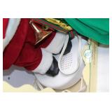 Vintage Rennoc Animated Santa and Mrs. Claus Figures