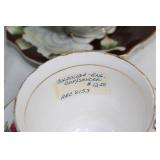 Collection of 10 Vintage English Bone China Tea Cups and Saucers