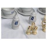 Collection of Pfaltzgraff Yorktowne Tableware and Heart Trinket Box