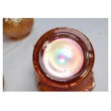 Set of 6 Vintage Carnival Glassware Pieces