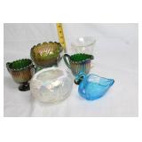 Collection of 6 Assorted Vintage Glassware Items