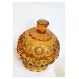 Collection of Vintage Amber Depression Glassware