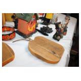 Assorted Halloween-Themed Decorative Figurines and Candle Holders