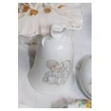 Collection of 9 Decorative Porcelain Trinket Boxes and Figurines