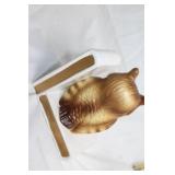 Vintage Set of Owl Figurines and Bookends