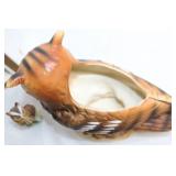 Vintage Set of Owl Figurines and Bookends