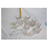 Collection of Vintage Crystal Glassware - 16 Pieces