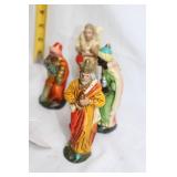7-Piece Vintage Nativity Figurine Set with Shepherd and Wise Men