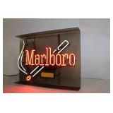 Vintage Marlboro Neon Light-Up Cigarette Sign