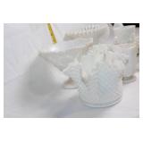 Collection of Vintage Milk Glass DÃ©cor Pieces