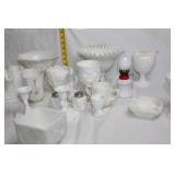 Collection of Vintage Milk Glass DÃ©cor Pieces
