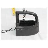 Vintage Cast Iron Sad Iron with Chain