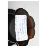 Set of 5 Vintage Fostoria Madeira Amber Glass Goblets