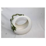 Hull Pottery Moon Basket with Vine Design