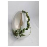 Hull Pottery Moon Basket with Vine Design