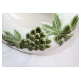 Hull Pottery Moon Basket with Vine Design