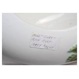 Hull Pottery Moon Basket with Vine Design