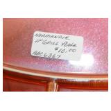 Set of 4 Normandie Iridescent Divided Grill Plates