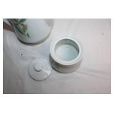 Vintage Porcelain Tea Set with Floral Design