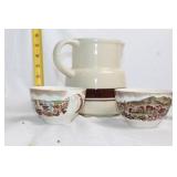 Johnson Bros. Historic America Pitcher and Cups Set