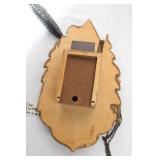 Pair of Vintage Wooden Clock Pendulum Wall Decorations Owl and Cuckoo House Design