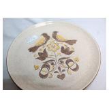 Set of 19 Vintage Dinner Plates with Floral and Fruit Designs